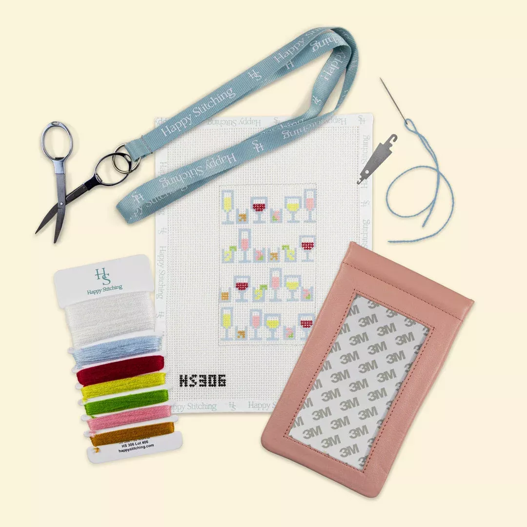 "Cocktail Celebration" Happy Stitching All-In-One Eyeglasses Case Kit