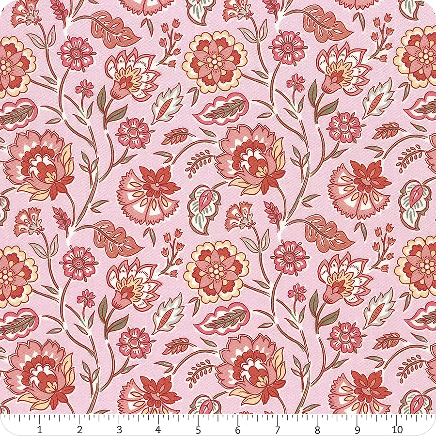 Indian Summer Pinks Large Floral YardageSKU# LEISH-19B