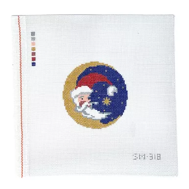 SM318 SANTA MOON 3" round 18 Mesh TEW DESIGNS