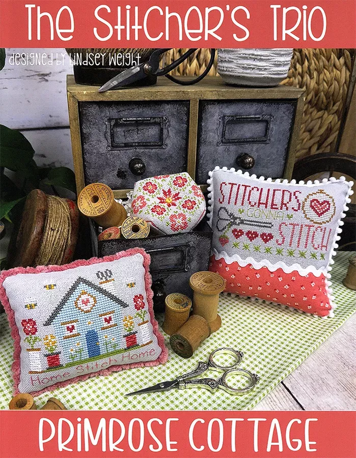 The Stitcher's Trio Cross Stitch PatternPrimrose Cottage Stitches